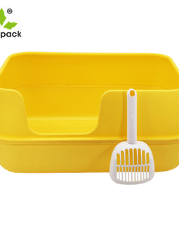 Cat Litter Box Large Top Entry Anti-Splashing Litter Box Enclosed Drawer Type Cat Toilet Easy Cleaning