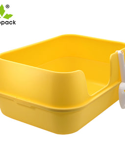 Cat Litter Box Large Top Entry Anti-Splashing Litter Box Enclosed Drawer Type Cat Toilet Easy Cleaning