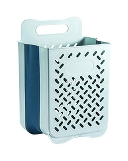 Wall hanging plastic laundry basket Household folding laundry basket storage large storage basket
