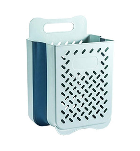Wall hanging plastic laundry basket Household folding laundry basket storage large storage basket