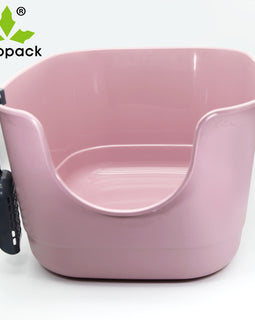 Cat Clean Up Products Plastic Large Space Cat Toilet Box Cat Litter Box With Litter Scoop