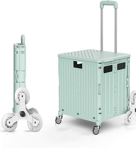 Colorful plastic shopping cart trolley snap on kids trolley bags with large capacity 50l folding box shopping cart trolley