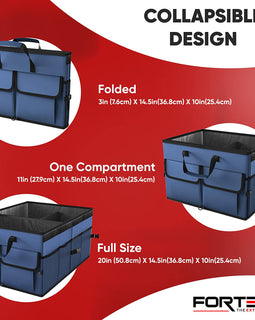 Hot selling Large Capacity Portable Foldable Collapsible Travel Back Seat Car Trunk Storage Organizer