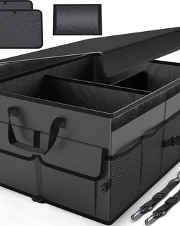Hot selling Large Capacity Portable Foldable Collapsible Travel Back Seat Car Trunk Storage Organizer