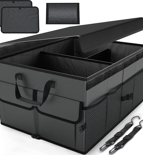 Hot selling Large Capacity Portable Foldable Collapsible Travel Back Seat Car Trunk Storage Organizer