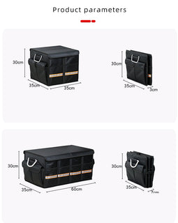 Portable Foldable Waterproof Car Storage Box Heavy Duty Car Trunk Organizer with Your Own Logo for Any Car