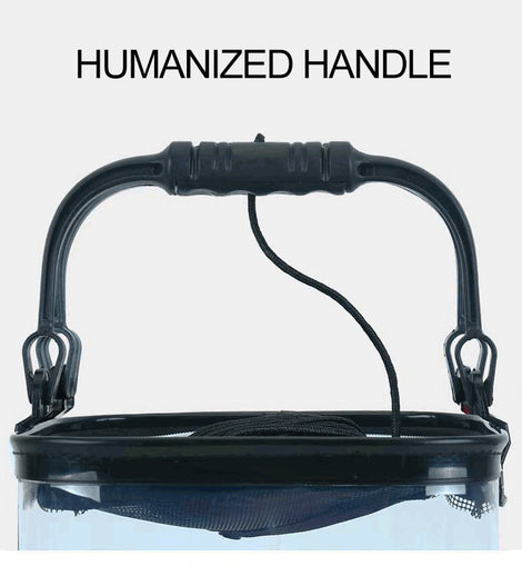 EVA thickened material, outdoor transparent folding fishing bucket