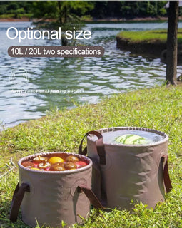 10L Outdoor Wash Bucket Multifunctional Folding Portable Car Bucket
