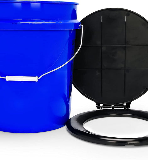 Camping toilet 5 Gallon Bucket for Toilet Seat PortableSurvival Emergency toilet seat cover lid