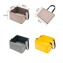 PVC, folding portable camping storage bucket