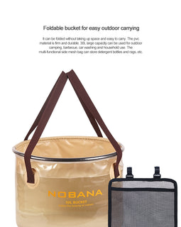 telescopic fishing bucket folding camping bucket self-driving washing bucket