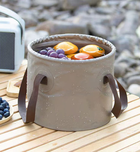 10L Outdoor Wash Bucket Multifunctional Folding Portable Car Bucket