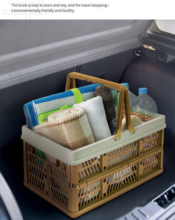 Wholesale Large Capacity PP Plastic Folding Fruit Basket Plastic Foldable Storage Basket