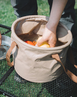 Outdoor camping Foldable bucket car washing bucket Art bucket Portable dishwashing bucket