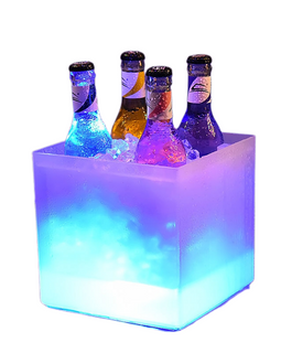 Colorful Champagne Ice Bucket Round square Shape Beer Wine Ice Bucket Luminous Ice Bucket