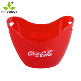 Customized different size color shape bar KTV Oval Ship Shape Wine Champagne acrylic ice bucket