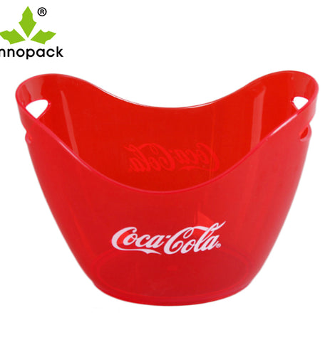 Customized different size color shape bar KTV Oval Ship Shape Wine Champagne acrylic ice bucket