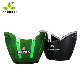 Wholesale Customized Promotion Plastic Beer Wine Ice Bucket Bar Party Whiskey Champagne Bucket