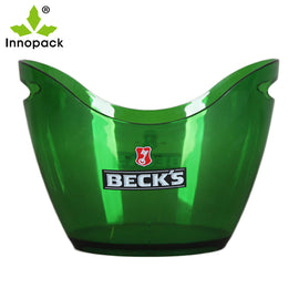 Wholesale Customized Promotion Plastic Beer Wine Ice Bucket Bar Party Whiskey Champagne Bucket