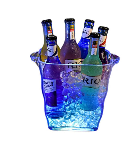 Colorful Champagne Ice Bucket Round square Shape Beer Wine Ice Bucket Luminous Ice Bucket